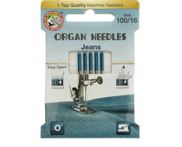 Maschinennadeln Organ Stärke 100 Jeans